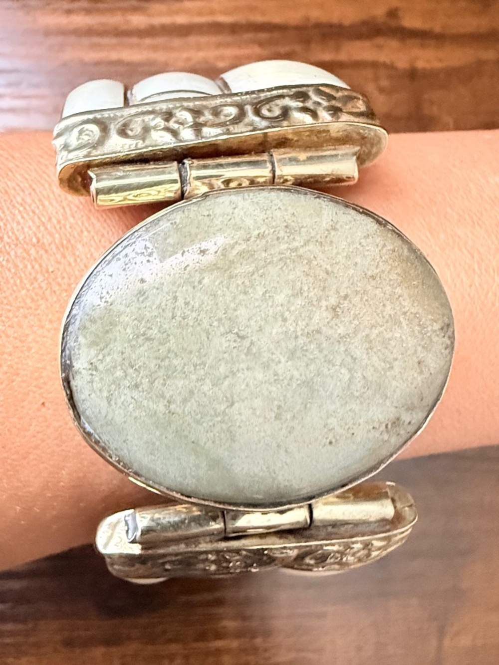 Vintage Chunky Brass Bracelet